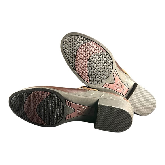 Ariat Brown Leather Clogs - Comfortable & Stylish - Picture 6 of 7